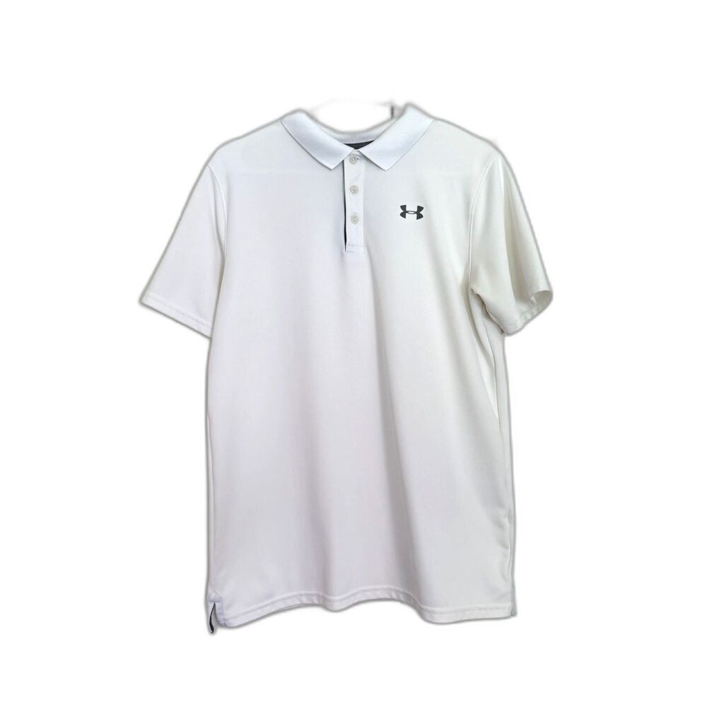 Under Armour HEATSHIELD White Polo - Youth XL